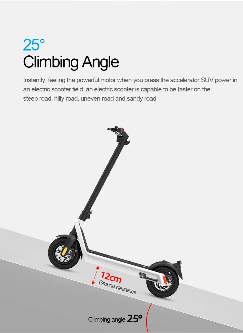 HX X9 PLUS Electric Scooter - Foldable, 60-80km Range, Unisex