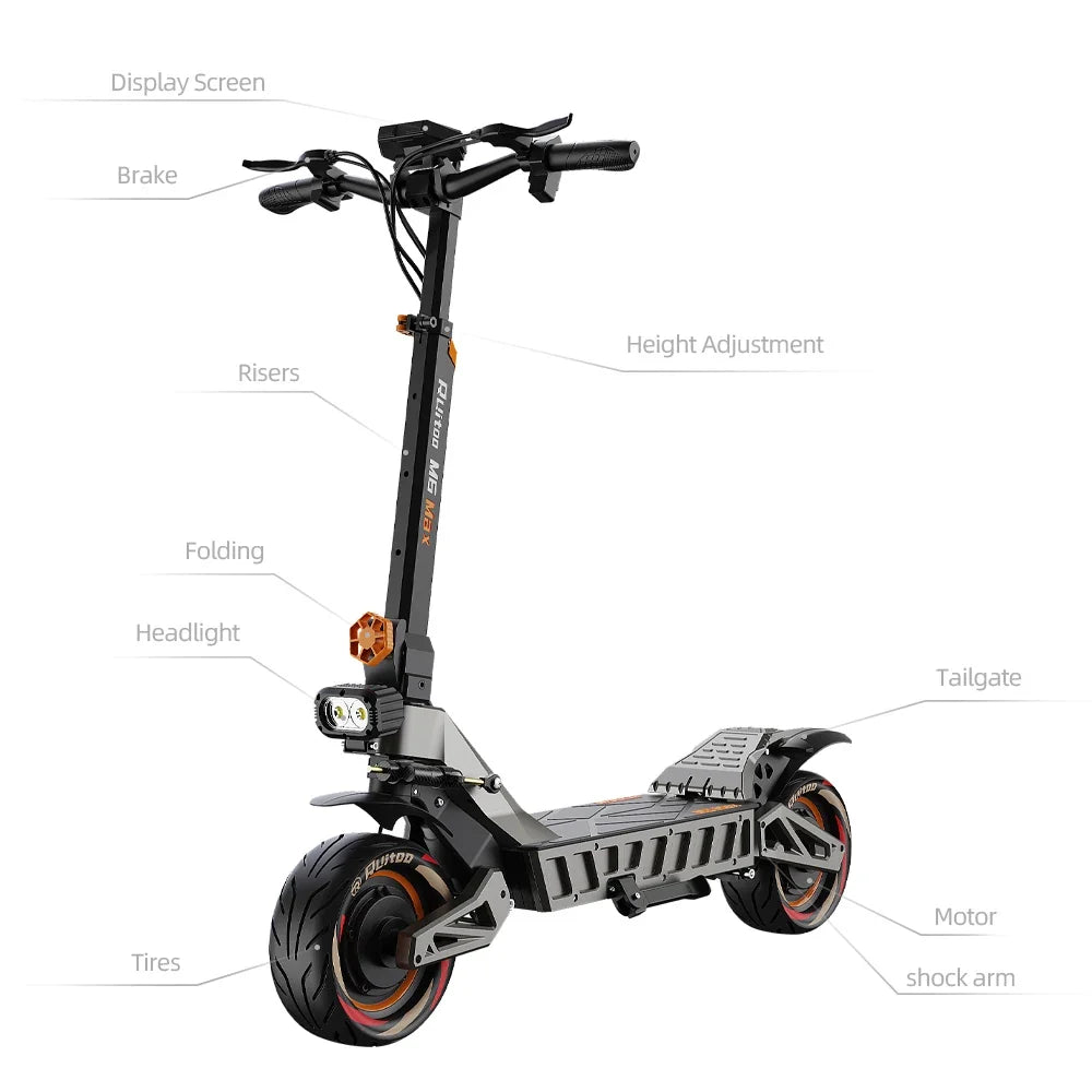eBike Boys M6Max Dual Motor Scooter - 5600W, 60V, Fast Charging