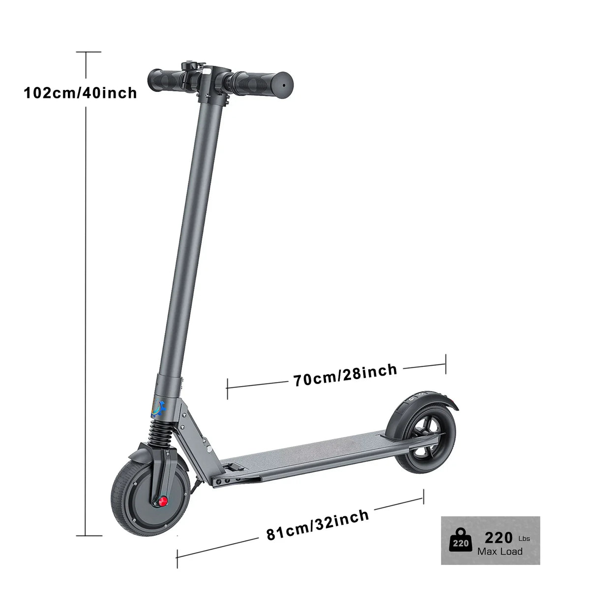 eBike Boys COROMA Electric Scooter - Foldable, Adjustable Handlebar, 20 MPH